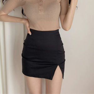 Gợi Cảm Màu Đen Mini Váy Dành Cho Nữ Cao Vòng Eo Bó Sát Váy Ngắn Chắp Vá Bất Đối Xứng Ol Chuyên Nghiệp Hotne8> Mùa Xuân Mùa Thu