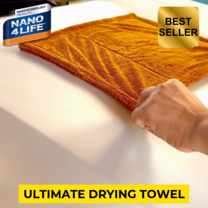 NANO4LIFE ULTIMATE 1600GSM MICROFIBER DRYING TOWEL FOR CARS SUV & MOTORBIKE BEST TOWEL FOR YOUR VEHICLE