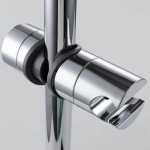 YESPERY Universal Shower Head Holder Adjustable ABS Chrome Shower Rail Holder Bathroom Accessories Shower Mounting Brackets