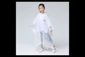 Reusable Baju Hujan Basikal Motor Kid EVA Rain Coat Cycling Running Outdoors Waterproof raincoat Rainwear children Kids raincoat Rain coat