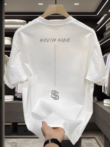 Áo Thun Nam Tay Ngắn Mùa Hè in Họa Tiết Đơn Giản Cổ Tròn Dáng Rộng Cotton Thời Trang Thường Ngày Cho Thanh Thiếu Niên