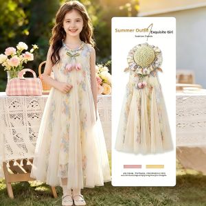 AINAO | Girls Rainbow Tiered Summer Thin Dress