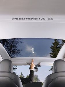 HELLOLEIBOO | 25 Version Refreshed Sunshade for Tesla Model Y Sunroof Sun Protection