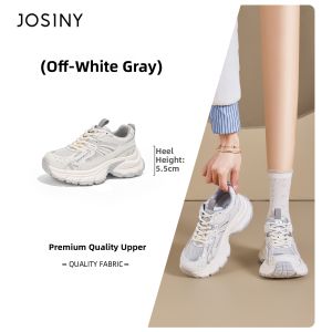 Josiny | Tall Leisure Red Breathable Lightweight Old Dad Shoes