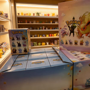 Anime Pokemon Funism Adventure Eevee Family Suit Blind Box Jolteon Sylveon Action Figure Collection Model Kids Toy Gift Replica