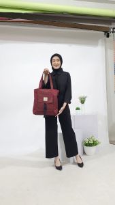 Custom Sablon Tas Tote Kuliah Cewek Cowok & Totebag Wanita