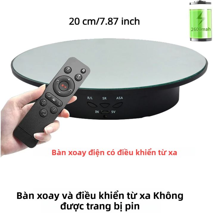Giá Đỡ Xoay Điện 7.87 Inch 360 Độ Có Điều Khiển Từ Xa Để Trưng Bày ...