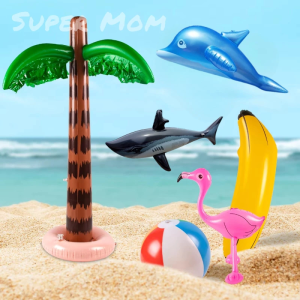Inflatable Toys Ball Lovely Animal Gathering Party Beach Toys Inflatable Dolphin Swimming Toys