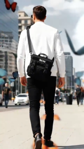 Tas Selempang Tactical Black Army B-011 Original – Tas Selempang Premium Cordura Nylon Anti Air