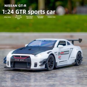 CHEZHI | Nissan GTR35 Four Door Sound Light Alloy Car Model 1:24