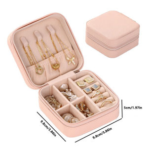 1 Portable Jewelry Storage Box for Small and Delicate Accessories Suitable for Earrings Studs Necklaces Rings