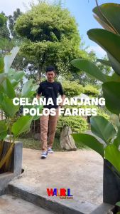 Celana Panjang Pria Farres Bahan Combed Premium Stretch Abu Tua Size 28 -39Celana Chinos By WALRUL