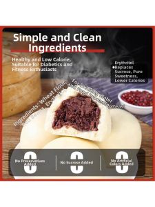 No Sugar Handmade Red Bean Buns