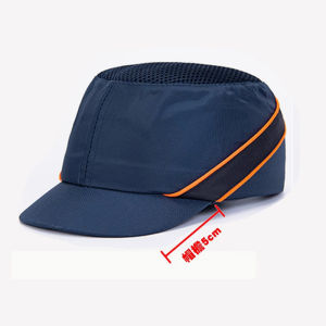 Lightweight Portable Baseball Safety Cap Anti-Collision Breathable Summer Workwear Duckbill Cap with Short Brim 7543 Cm