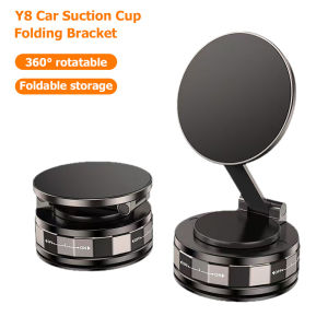 360° Degree Rotatable Round Folding Magnetic Car Holder Mobile Phone Bracket Mount Strong Magnet Support For All Phone Stand