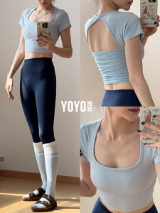 YOYO | Padded Yoga Set For Women Summer Short Sleeve