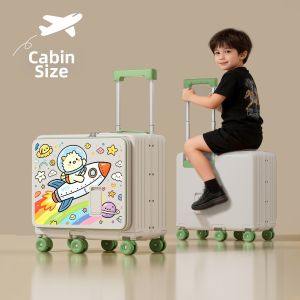 VCC | Childrens Front-Access Ridable Password-Lockable Luggage 20 Inch
