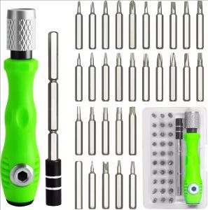 3Box 32 in 1 Multifunctional Screwdriver Set / Mini Electronic Screwdriver Bits / Multi-size Screw Head Repair Tools Set