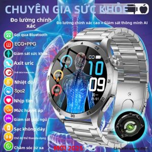 Đồng Hồ Thông Minh GUHUAVMI 2025 Thời Trang Mới Chuyên Gia Về Sức Khỏe Đo Điện Tâm Đồ ECG+PPG Ba Chức Năng Cao Cấp: Huyết Áp Nhịp Tim Gọi HD Dành Cho Nam