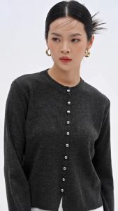 Olive Knitwear Cardigan Rajut Wanita Korean Style