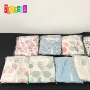 730Baby 2-Way Zip Sleep Bag Swaddle Infant Baby Wrap Blanket For Baby (S-NB-3m /L-3-12 Month) Bedung Bayi Swaddle