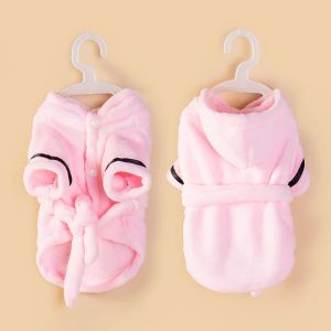 New Arrival Pet Sleep Robe for Cats And Dogs Warm Fleece Fashionable Cute Home Wear Pet Clothing Soft And Cozy Pet Apparel