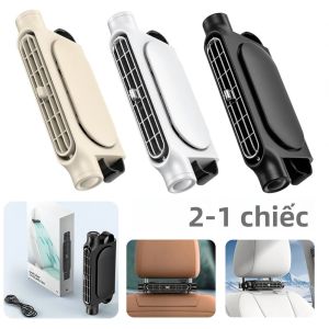 Quạt Ghế Ô Tô Di Động 3 Tốc Độ Điều Chỉnh Được Sử Dụng Nguồn USB Làm Mát Tựa Đầu Cho Ghế Trước Sau Quạt Cổ Cho Xe Hơi
