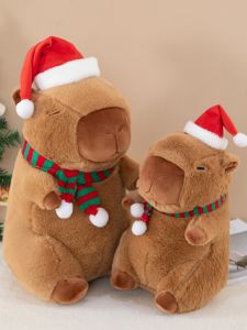 GUAIBUDIAN | Capybara Christmas Hat Plush Toy