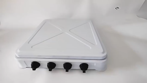 4 Burners Gas Stove with Lid Propane Gas Stove Portable Cooking Stove Gas Stove Heavy Duty For Outdoor Household Camping Barbecue Grill Fishing