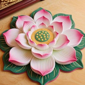 VIKAMA Chinese Style round Rug Elegant Oriental Floor Art Transform Your Living Room Or Bedroom Decor
