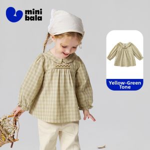 MINI BALA | Cotton Girls Long Sleeve Shirt