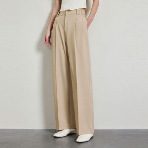 Yigue Casual Pants Womens Spring New Loose Straight Leg Trousers Fashionable Long Pants Commute Style Simple Design