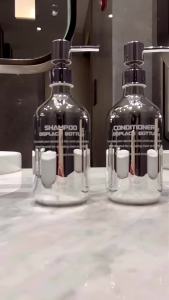 Hàng Sẵn 500ml300m Sữa Dưỡng Da Màu Nâu Nước Rửa Tay Nước Giặt Chai Phụ l Bơm Xoắn Ốc Bằng Tre  Bình