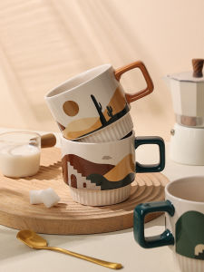 American Coffee Cup Designer Model Niche Style Mug Exquisite Goddess Nice Cup Boys Fancy Ceramic
