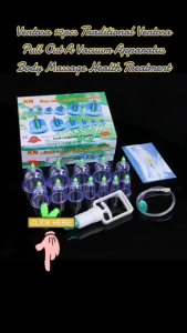 12PC Cupping Therapy Set Vacuum Massage Cups for Body Pain Relief Acupressure Detox Health Care Mass