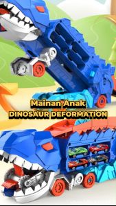 Mainan Anak Dinosaur Truck Track Deformation