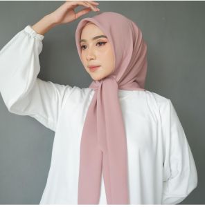 Jilbab Segi Empat Bella Square Polos Premium - Kerudung Wanita