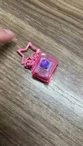 Car Transparent Star Keyboard Keychain Pendant Decompression Keys PC Cap Fingertip Press Mechanical Keyboard EDC Amagi
