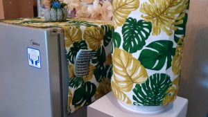 Sarung Galon / Tutup Galon / Cover Galon / Pelindung Galon Bahan Kanvas Aneka Motif Modern Minimalis Bunga Flower Garis Line Daun Untuk Kado Hadiah Nikah Souvenir Murah Berkualitas Awet Tebal Tahan Panas Dingin