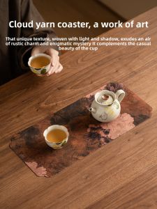 SHUANGYU | Waterproof Tea Table Mat for Tea Ceremony