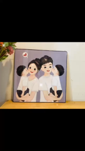 (HCM)Tranh treo tường tráng gương hoạt hình tranh sự kiện âm nhạc kèm đinh treo