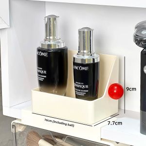 Wall-mounted Divider Cosmetic Organizer For Bathrooms