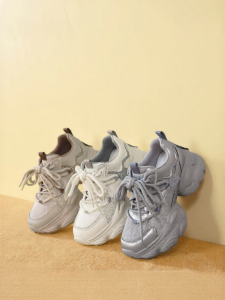 Josiny | Plush Fleece Thick Sole Elevated Dad Shoes