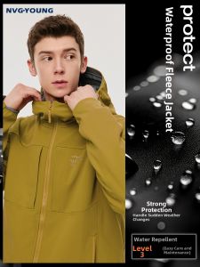 NVG·YOUNG | Yellow New Softshell Warmth Mens Jacket