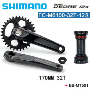 SHIMANO | SHIMANO DEORE FC-M6100 FC-M6120 12Speed 170/175MM 30T 32T 12S FRONT CHAINRING CRANKSET 12V CRANKARM CHAINWHEEL Original Parts