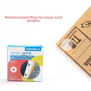 Quality Reinforcement Stickers for Punching Quiet Book Loose Leaf Binding Document Protection Circles 250 Pieces per Box