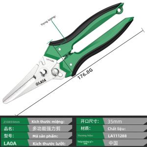 Kéo Cắt Đa Năng Bằng Thép Không Gỉ LAOA Dụng Cụ Cắt Tay Chuyên Dụng Cho Dây Đinh Và Tấm Thép