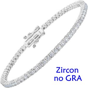 S925 Sterling Silver Moissanite Tennis Bracelet Women Luxury Anniversary Wedding Bridal Gift for Wife 3/4/5/6.5MM D VVS1