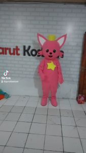 Kostum Maskot Badut Pinkfong & Setelan Costume Lucu Dewasa