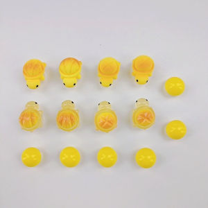 Cute Yellow Luminous Bread Turtle Shoe Charms for Hole Decorations Clogs Pins Garden Sandals Slipper Accessories Girl Gift